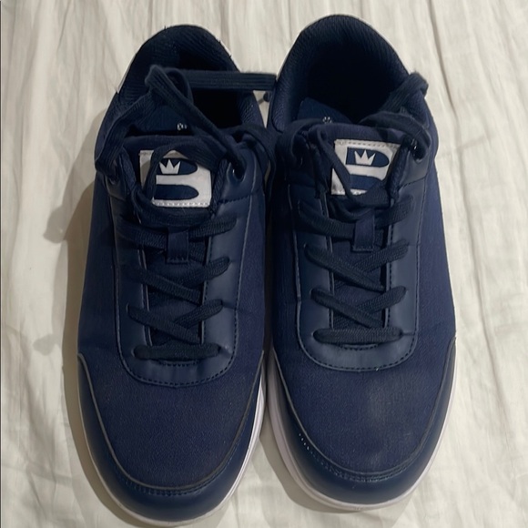 Navy Blue Men's Brunswick Bowling Shoes - Picture 1 of 6